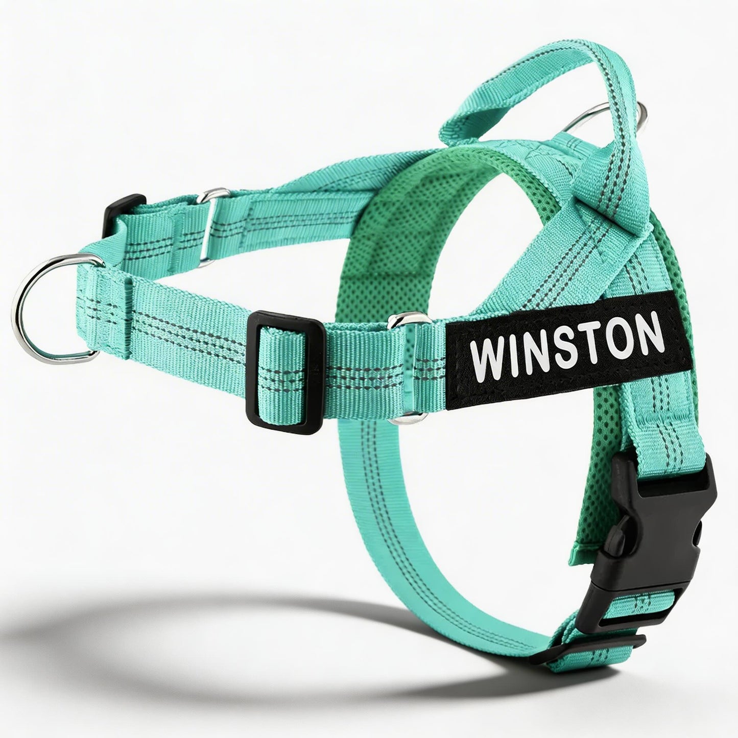 Reflective Adjustable Dog Harness with Name for Small Medium Large Dogs