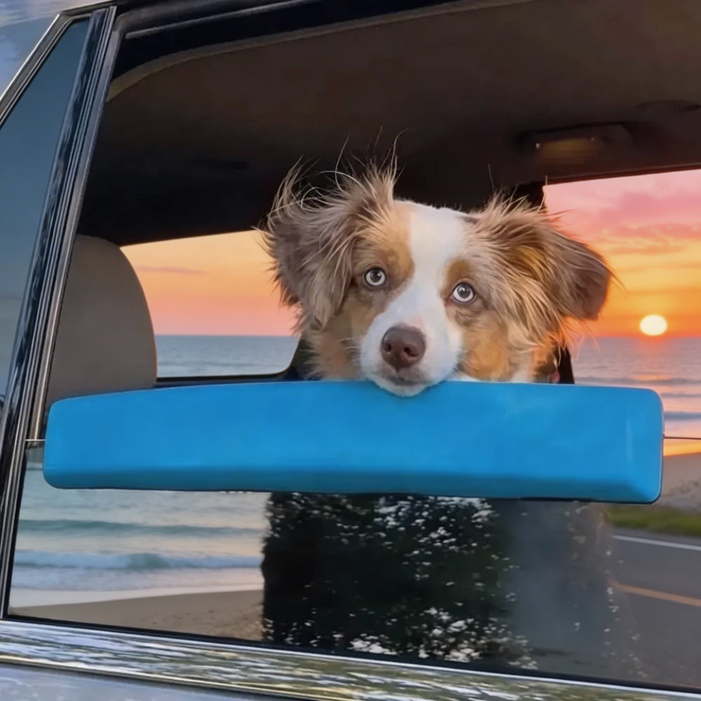 Dog Car Window Chin Rest Soft Foam Cushion Water-Resistant Universal Fit
