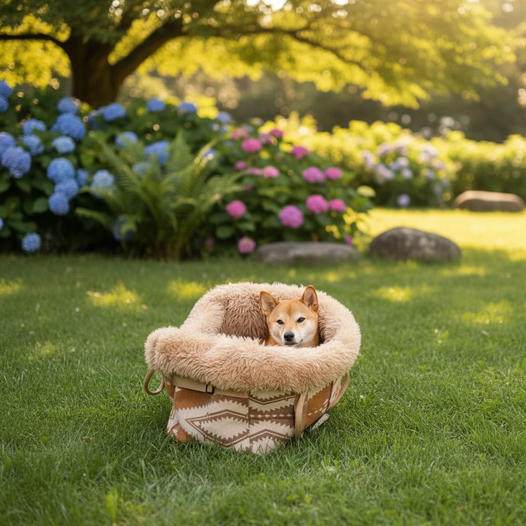 Large Dog Carrier Bag and Snuggle Sleeping Bag Combo, Portable Reversible Design