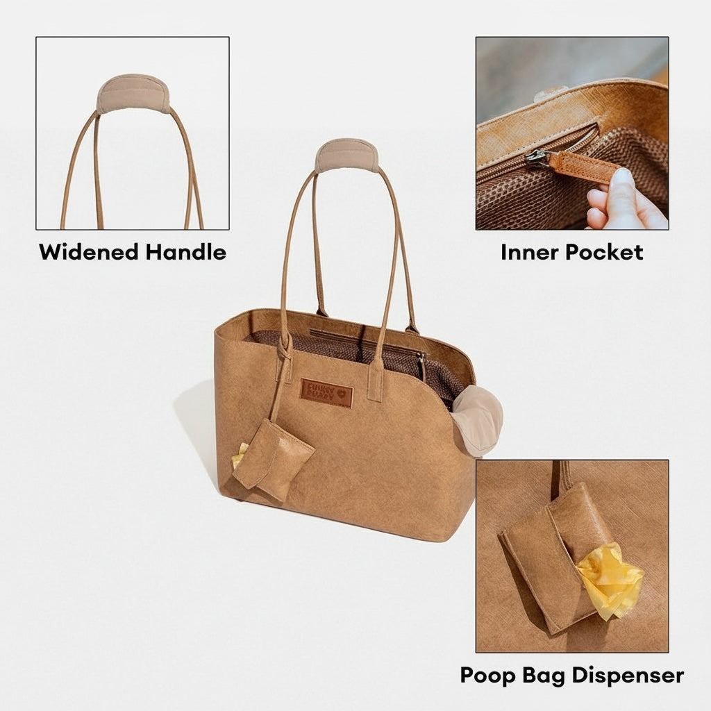 Waterproof Dog Carrier Bag Eco-Friendly DuPont Fabric City Roamer