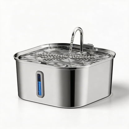 Automatic Stainless Steel Pet Water Fountain with Motion Sensor and 7L Capacity for Cats and Dogs