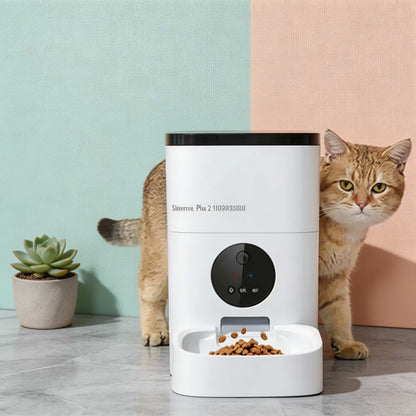 Automatic Pet Feeder with WiFi Control 6L Capacity Food Grade ABS for Cats and Dogs