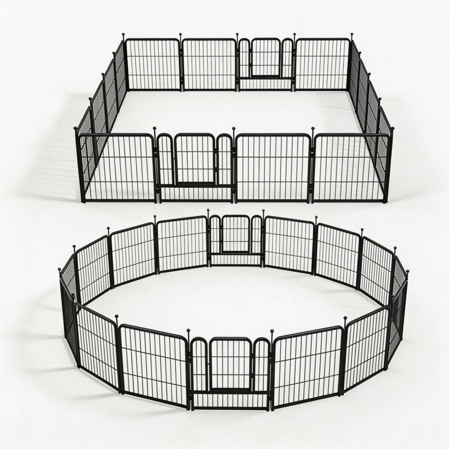 Adjustable Outdoor Dog Fence Metal Frame Pet Barrier for Indoor and Outdoor Use