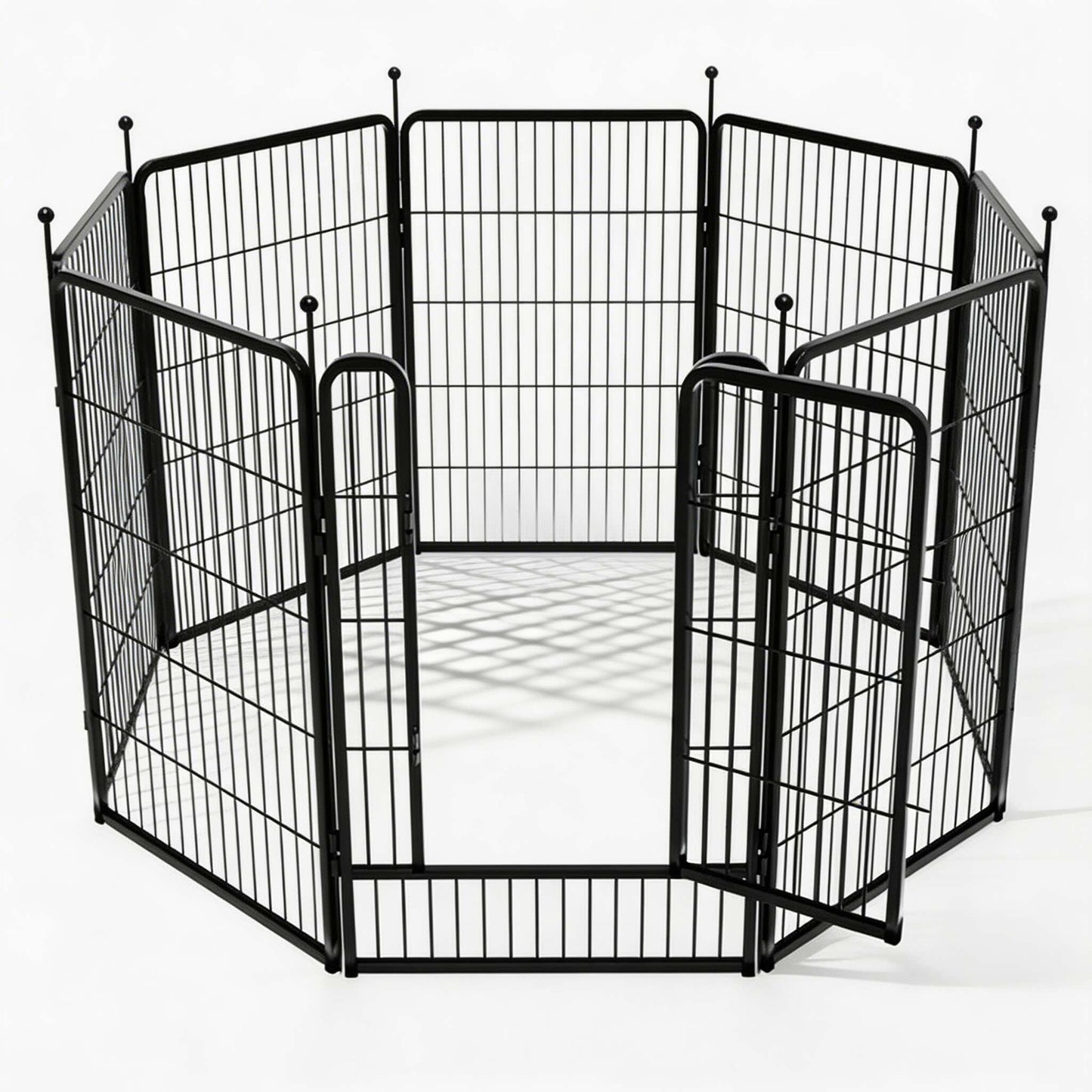Adjustable Outdoor Dog Fence Metal Frame Pet Barrier for Indoor and Outdoor Use