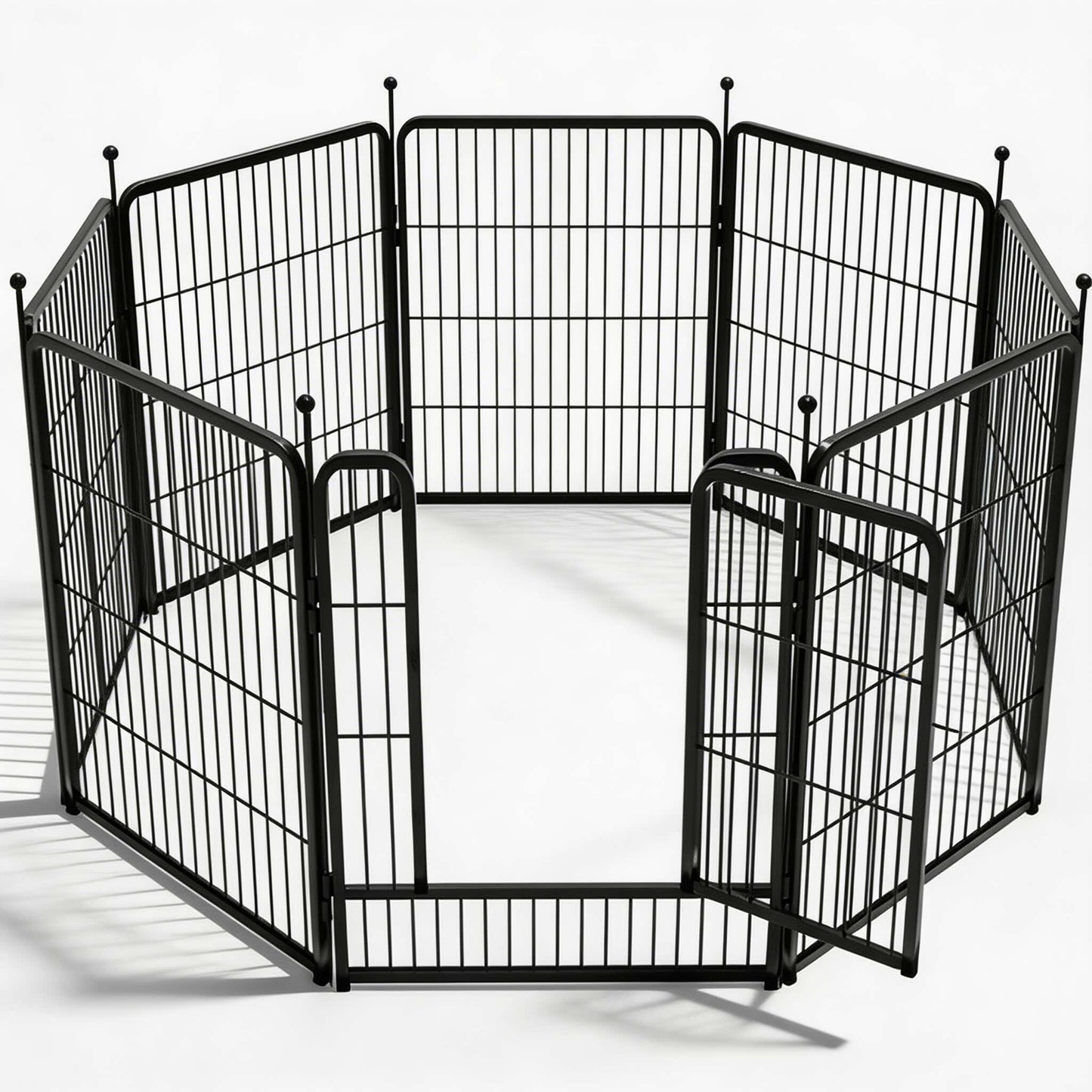 Adjustable Outdoor Dog Fence Metal Frame Pet Barrier for Indoor and Outdoor Use