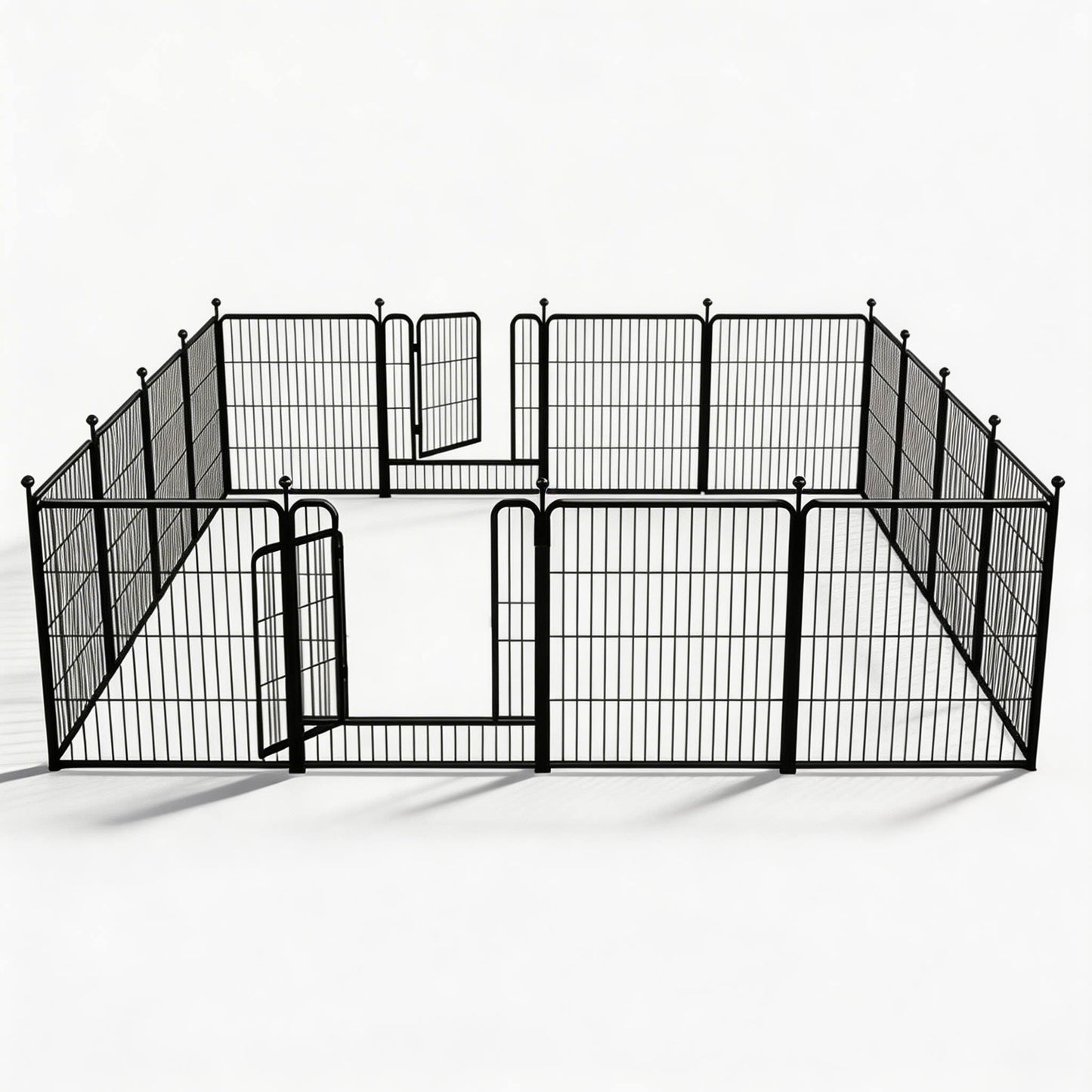 Adjustable Outdoor Dog Fence Metal Frame Pet Barrier for Indoor and Outdoor Use