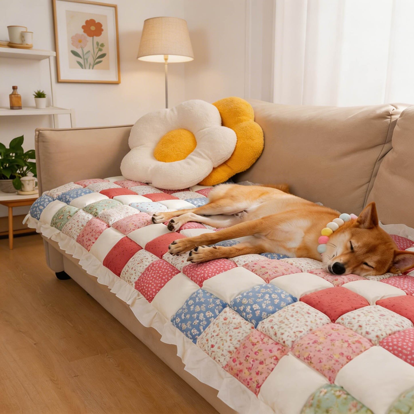 Dog Sofa Cover Cotton Non-Slip Quilted Protector for Couch Covers
