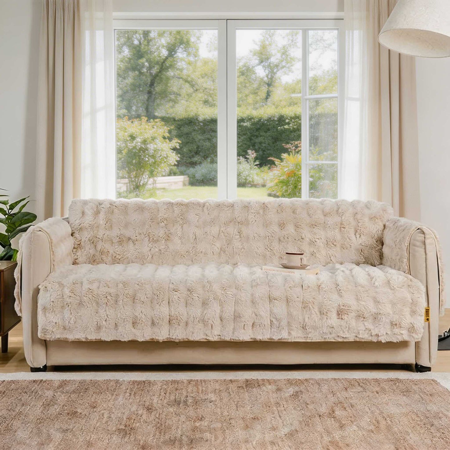 Dog Waterproof Couch Cover Protector, Soft Fluffy Sofa Cover for Pets, Non-Slip, Machine-Washable