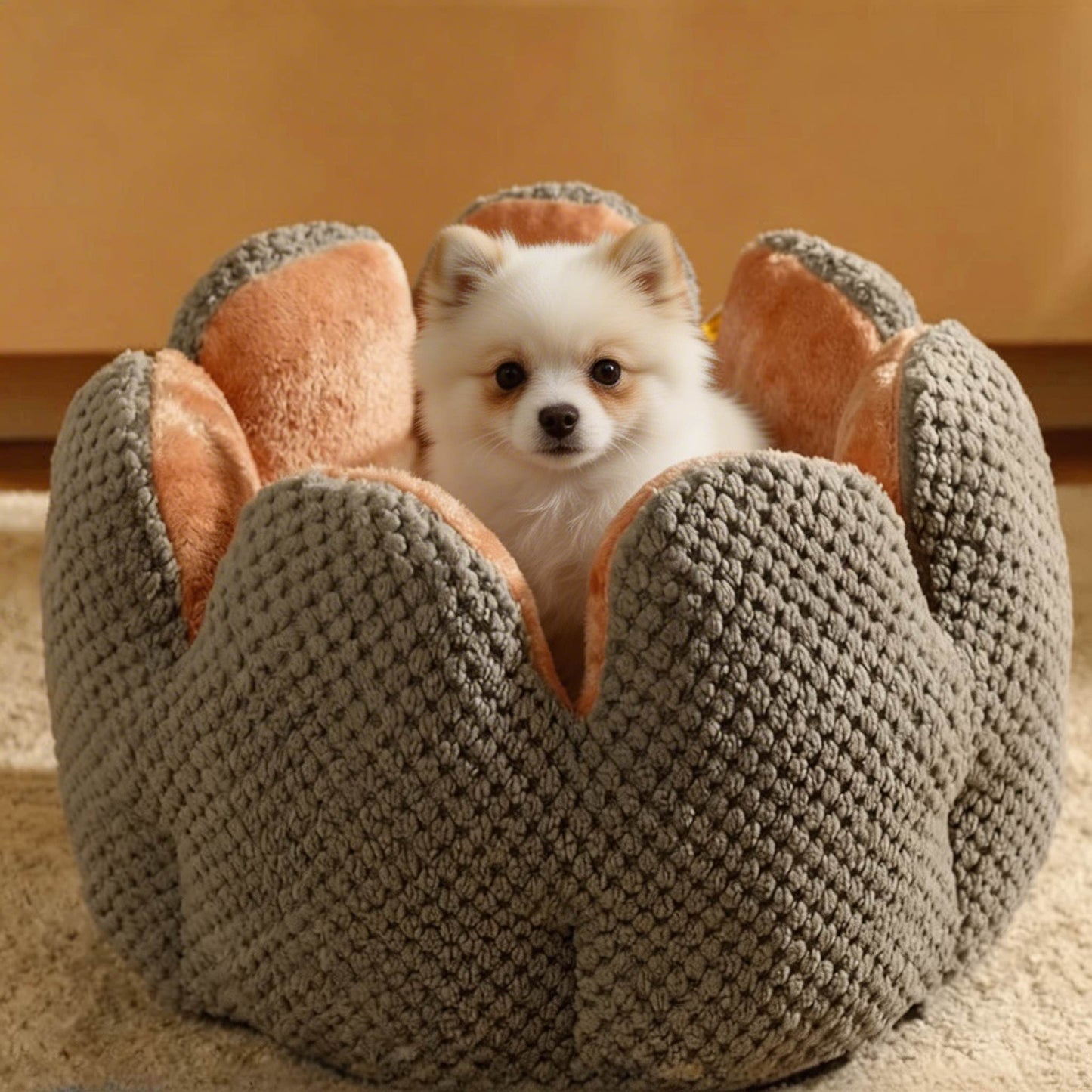 Small Dog Bed Foldable Washable Cactus Design Soft Nest