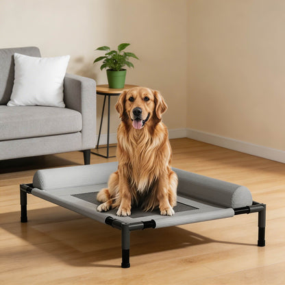 Elevated Dog Bed Portable Washable Mesh Hammock for Indoor Outdoor Use