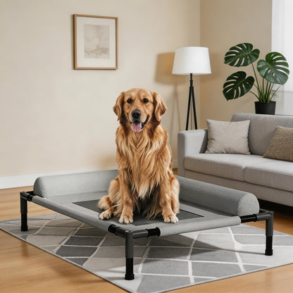 Elevated Dog Bed Portable Washable Mesh Hammock for Indoor Outdoor Use