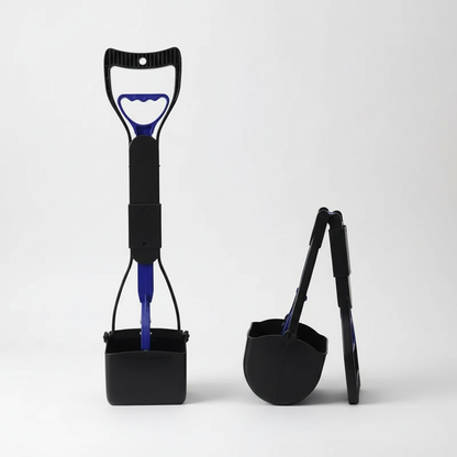 Dog Poop Scooper with Long Handle and Bag Dispenser - Durable Waste Cleanup Tool