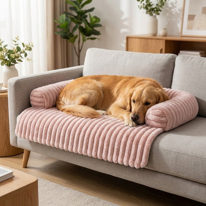 Dog Couch Cover Mat Non-Slip Waterproof Plush Furniture Protector for Pets