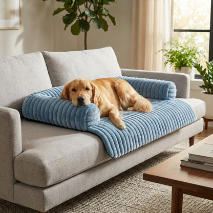 Dog Couch Cover Mat Non-Slip Waterproof Plush Furniture Protector for Pets