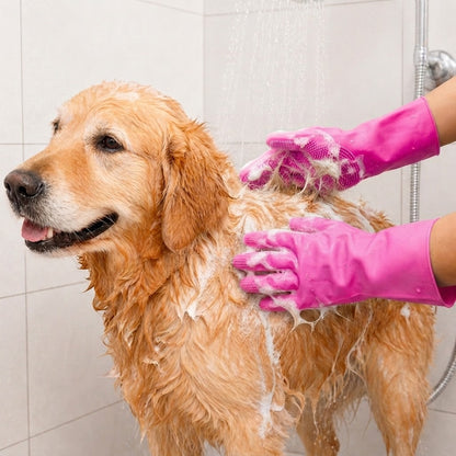 Dog Grooming Glove Pet Hair Remover - Eco-Friendly